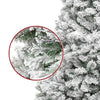 Snowy Flocked Christmas Tree PVC Realistic Frosted Pine with Artificial Snow Perfect for Store Window Displays Holiday Decor