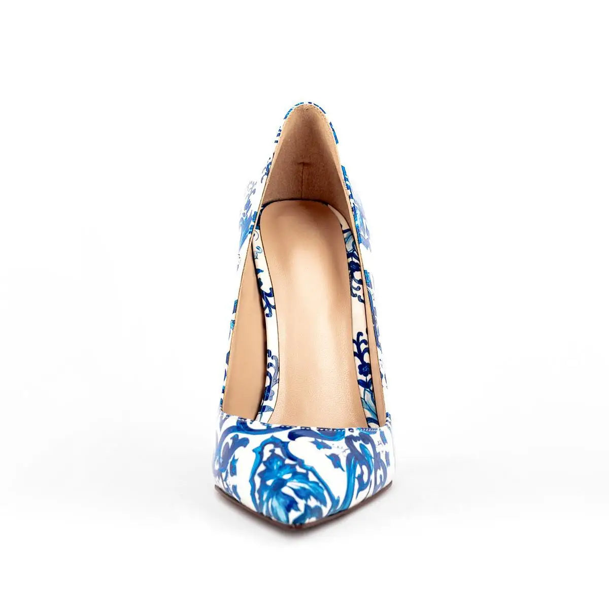 Sexy Stiletto Heel 2025 Print Flowers Pumps European Spring High Heels Party Pumps Ultra High Heeled  For Women Shoes Big Size45
