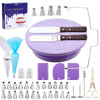 Pastry Turntable Kit Cake Decorating Supplies Baking Tools Accessories Rotating Stand Nozzles for Fondant
