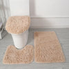 3PCS/set Solid Color Home Carpets Toilet Lid Cover Rugs Kit Non-slip Foot Mat for Bathroom Floor Bath Rug Foot Mat