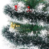 Christmas Green Cane Ribbons Garland DIY Xmas Tree Ornaments Green Cane Ribbons Wreath Hanging Pendent Home Party Decoration