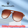 MASERATI Sunglasses New Fashion goggles Stylish Unframed Metal rimmed Shades for Men Women Cool Pose Trendy Design 10785