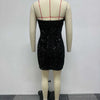 Women Dress Strapless Dresses Sexy Mid Length Vestidos Slim Fit Off Shoulder Sleeveless Elegant Splice Feather Hip Wrap