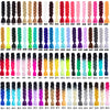 24'' 100G Synthetic Jumbo Braiding Hair Ombre Rainbow Hair Extensions Festival Jumbo Crochet Hair Weaving Box Braids Hairpieces