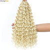 Beach Curl Crochet Hair Gogo Curl Crochet Hair 18 Inch Ombre Brown Blonde Bug Ginger T30 Synthetic Deep Wave Twist Crochet Braid