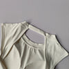 Sexy Short Backless Fixed Chest Pad Sports T-shirt Vest Women's Tight Fitting Quick Drying Slimming Yoga Suit Top Clothing