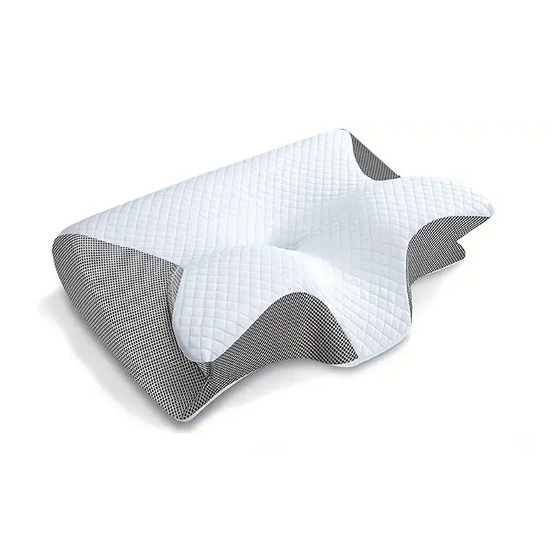 1 Stück Memory Foam Nackenstützkissen, 2-in-1 Ergonomisches Konturkissen für Nackenschmerzen, Konturierte Stützkissen, Nackenkissen