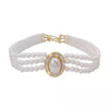 Luxury Vintage Three-layer Pearl Collar Choker, 2024 New In Trend Jewelry Fashion Woman's Choker Necklace on the Neck Party Gift