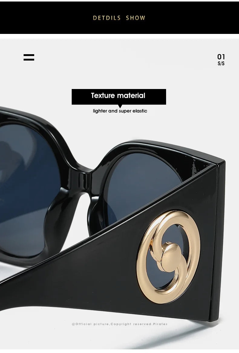 Colorful Square Sunglasses Women Men Two Color Frame Travel Sun Glasses Female Shades UV400 Male Gafas Oculos Brand Luxury