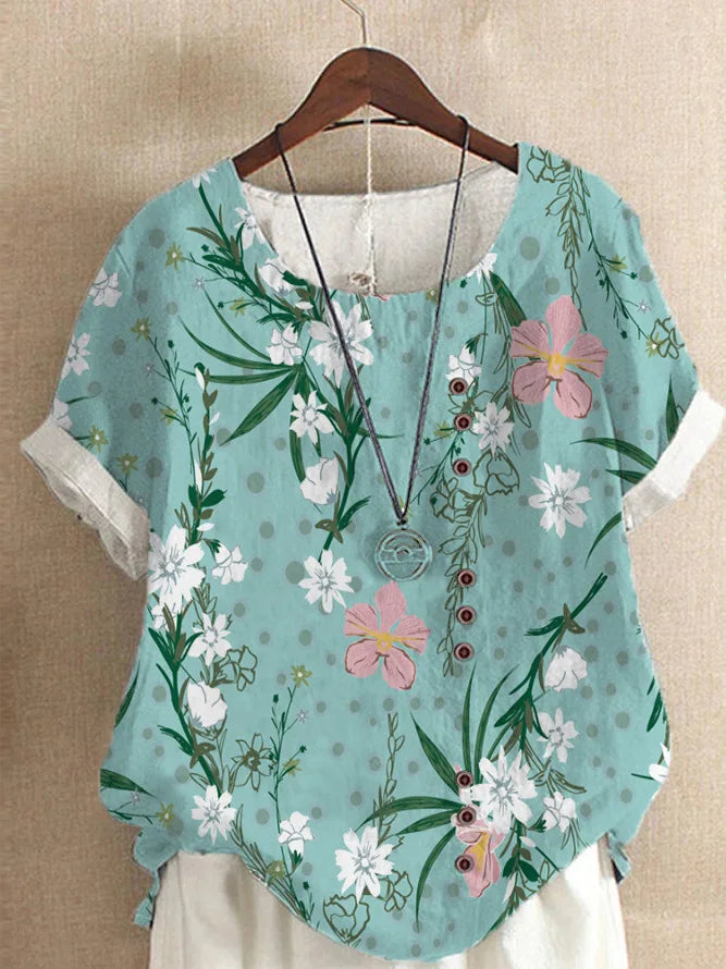 Summer Short Sleeve T-shirts Woman Camisetas Fashion Tops Tee Print Loose Tshirt Ladies Casual Blusas T Shirt Women Clothes