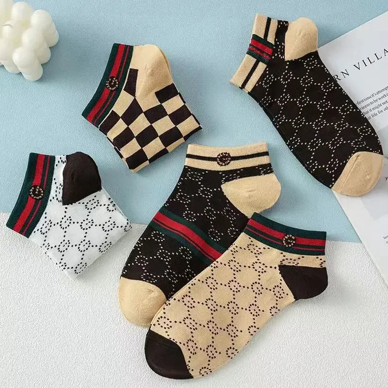 Men's Summer Socks Low-cut Absorbent Anti-odor Cotton Ankle Socks Pop-socks Moisture Absorbent Sweat-absorbent Short Tube