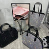 Luxury Crystal Shiny Rhinestone Diamond Bucket Bag Female Bling Evening Bag Lady Purse Women's Handbag Shoulder Messenger Bag