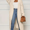 Plus Size Fall and Winter New 2023 Women's Solid Color Cardigan, Casual Knit Cardigan with Pockets Commuter Style Sweater XL-5XL