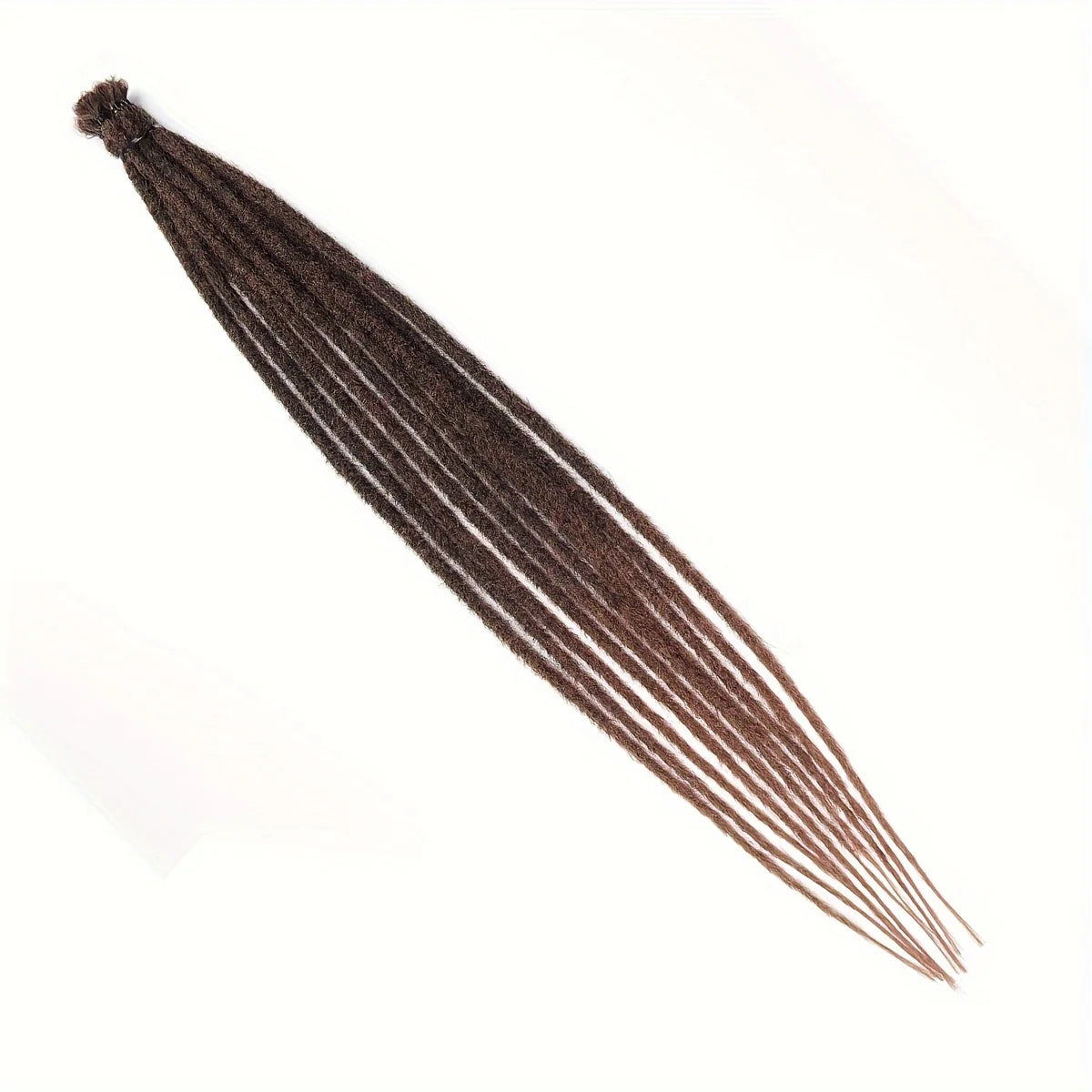24Inch Dreadlock Extensions Synthetic Loc Extensions 0.6CM 100% Full Head Handmade Permanent Dreadlocks Extension for Men/Women