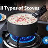 Induction Cookware Set 10 Pieces, Nonstick Pots and Pans Set with Removable Handles, for All Hobs, Stackable Design, Dishwasher/