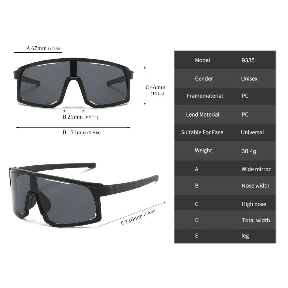 Fashionable Cycling Eyewear Sports Sunglasses For Men Women Cycling Glasses MTB Glasses Road Riding Bike Sunglasses Goggles