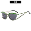 XJiea 2024 Designer Rhinestone Sunglasses For Women Luxury Brand Fashion Steampunk Men Eyeglasses Party Beach Shades Accessory