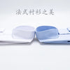 Men's French cufflink shirt with long sleeves slim fit concealed buttons solid color high end wedding dress formal men's