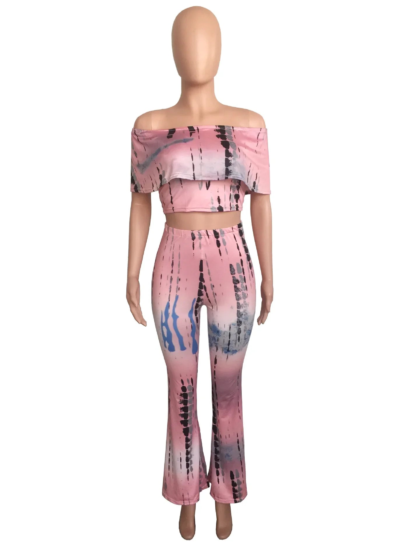 Women Sexy Bodycon 2 Piece Outfits V Neck Zip Up Long Sleeve Crop Top Midi Dress Skirt Set Plus Size Party Club Clubwear