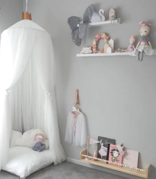 Mosquito Net Hanging Tent Star Decoration Baby Bed Crib Canopy Tulle Curtains for Bedroom Play House Tent for Children Kids Room