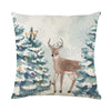 Linen Christmas Pillow Cover Snowman Elk Pillow Case 2024 Christmas Decoration for Home New Year Sofa Car Cushion Cover 45x45cm