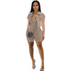 HLJ High Quality Women's Shorts Outfits Cotton Crop Jacket+Bodysuits 2 Piece Set Casual Vintage Two Piece Set Women's Spring New