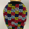 Women 2025 New Sexy Backless Halter Jacquard Two Piece Mini Skirt Bandage Set Celebrity Designer Evening Party Women's Set