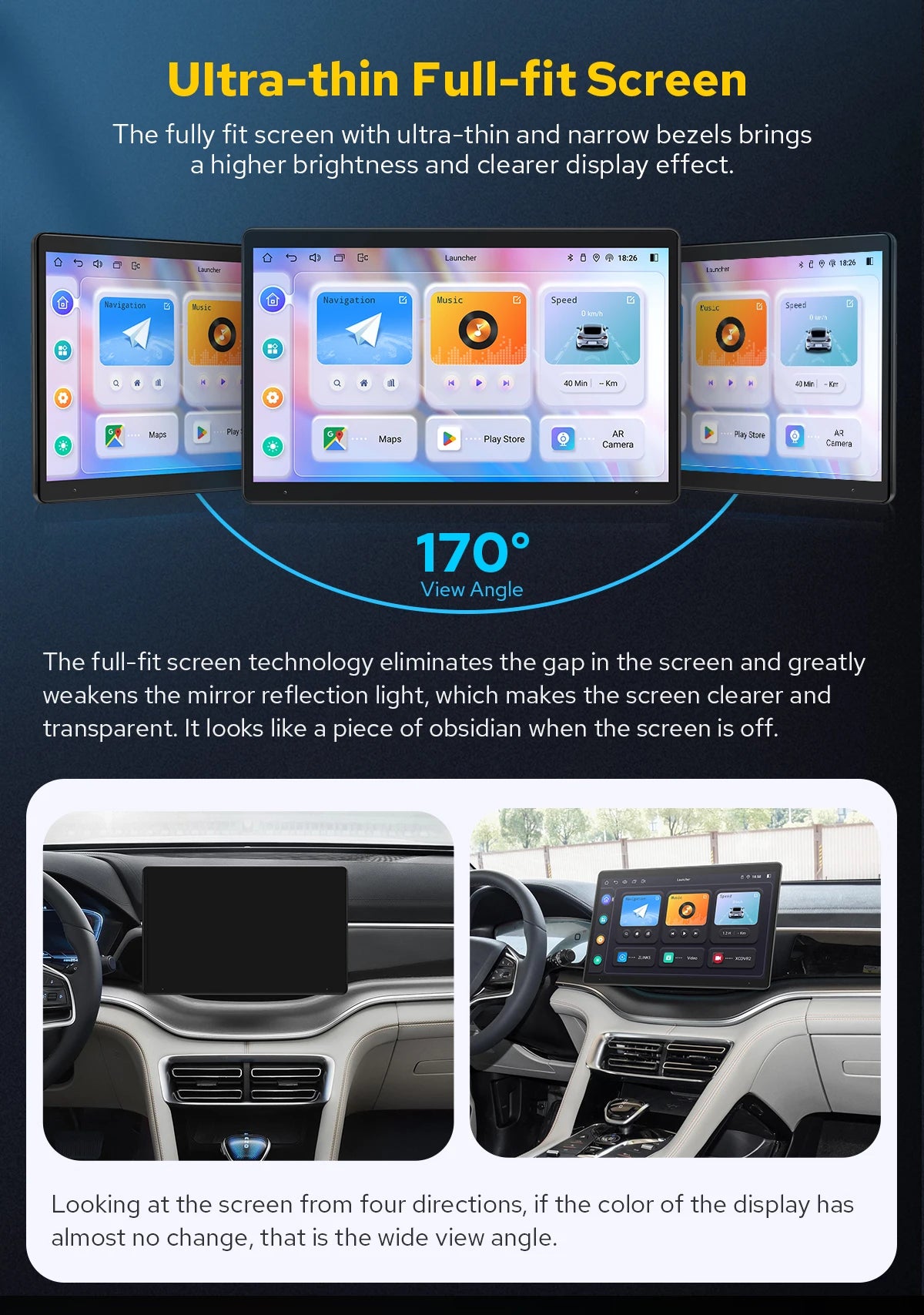 JOYING 11.6“Android Car Radio Stereo Multimeida Player Double Din  Head Unit With Wireless Carplay Android Auto US/EU Warehouse