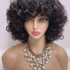 330% Density Brazilian Egg Curl Pixie Cut Wig Human Hair With Bangs Water Wave Short Bob Wig For Women Preplucked Local Delivery