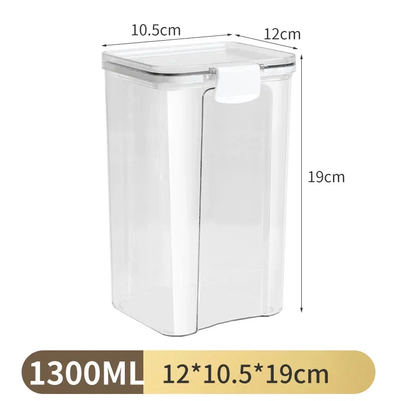 1PC Sealed Jar Airtight Container Grain Pasta Storage Box Plastic Moisture-proof Box Household Kitchen Organizer Seasoning Jars