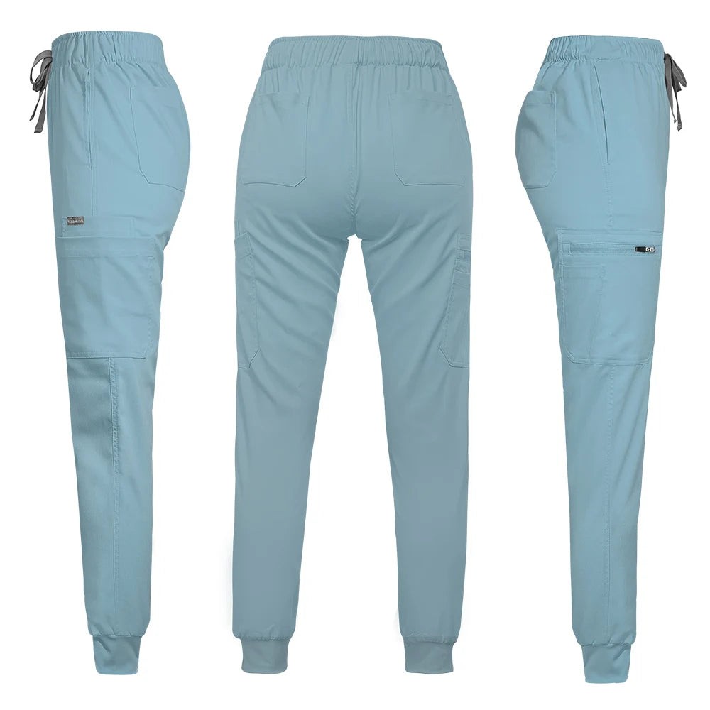 Hospital Medical Uniforms Nurse Suit Women Solid Color Dentistry Operating Room Scrub Set Two-piece Pet Grooming Doctor Workwear
