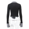 HLJ&GG Fashion Stripe Patchwork Two Piece Sets For Women Preppy Style Polo-neck Button Slim Shirts + Pleated Mini Skirts Outfits