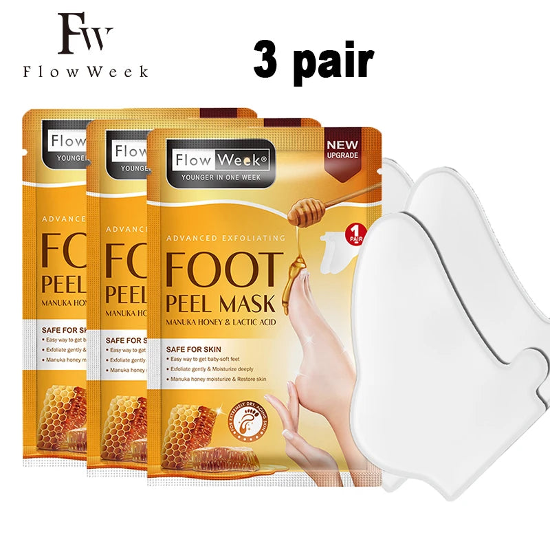 Foot Peeling Mask Peeling Foot Mask Repairs Heels & Removes Dry Dead Skin Feet Exfoliating Foot Peel Mask for Dry Cracked Feet