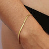 eManco Stainless Steel Adjustable Classic Snake Chain Bracelet Women's Gold Plated Jewelry Wholesale