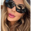 Fashion Model Ocean Yellow Square Sunglasses Women Luxury Brand Oversized Shades Pearl Chic Sun Glasses For Female Men Oculos