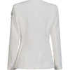 CHICEVER Solid Spliced Beading Slimming Blazer for Women Notched Collar Long Sleeve Patchwork Button Formal Coat Female Fashion