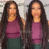 36 Inches Synthetic Lace Braided Wigs Butterfly Braids Lace Wig For Black Women Braid Wigs On Sale Clearance Box Braids Lace Wig