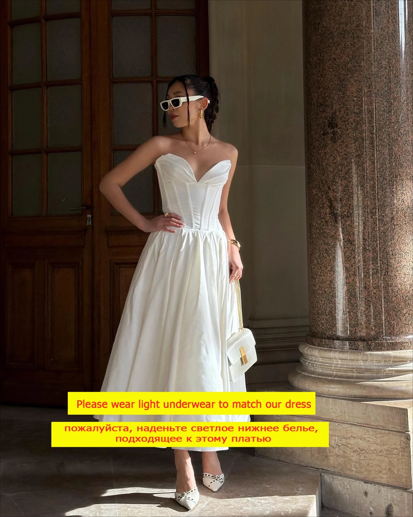 Mingmingxi Summer Strapless Bodycon Dresses Women 2024 New Arrivals Elegant Formal Occasion Dress Yellow Guest Party Dresses