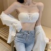 Non-Slip Bra Lace Tube Top Seamless Wireless Small Chest Push up Adjustable Sexy Beauty Back Underwear for Women