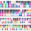 24'' 100G Synthetic Jumbo Braiding Hair Ombre Rainbow Hair Extensions Festival Jumbo Crochet Hair Weaving Box Braids Hairpieces