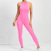 2025 Pad Deep V Women Tracksuit Yoga Set One Piece Jumpsuit Workout Scrunch Legging Sport Gym Active Suit Exercise Wear XP301