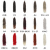 Deep Wavy Twist Synthetic Crochet Hair Afro Curly Hair African Crochet Braids Ombre Blonde Braiding Hair Extensions For Women