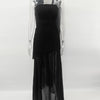 TARUXY Fashion Strapless Dress With Ribbon Female Elegant Sleeveless Mesh Beach Vacation Long Dress 2025 Spring New Women Dress