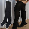 Sexy Black White Soild Color Long Socks Women Over Knee Thigh High Over The Knee Stockings Lolita Ladies Girls Warm Knee Socks