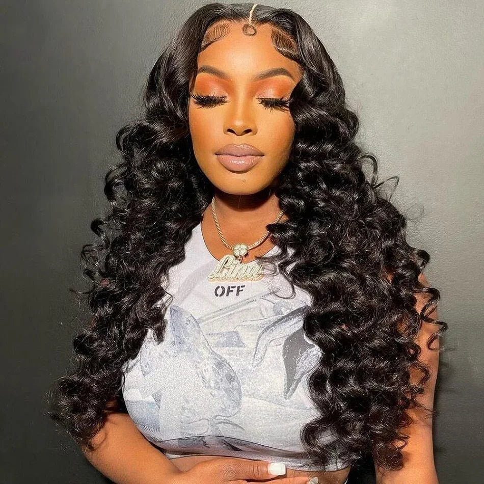 30 40 Inch Loose Deep Wave 13x6 HD Lace Frontal Human Hair Wig Brazilian 13x4 Curly Human Hair Lace Front Wigs Pre Plucked 250%