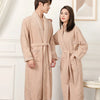 100% Cotton Couples Long Thick Absorbent Terry Bath Robe Kimono Men Light Weight Towel Bathrobe Sleepwear Women Hotel Gown Robes
