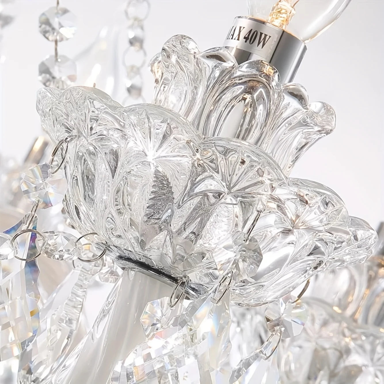Luxury K9 Crystal Chandelier 18 Light Contemporary Clear Crystal Ceiling Chandelier Lighting, Luxurious Crystal Pendant Light