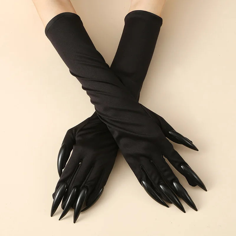 Shiny Cat Ear Masks Cosplay Halloween Party Costume Accessories Long Gloves Sexy Bling Kitten Half Masks