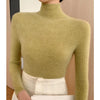 Women Turtleneck Basics Cashmere Sweater Autumn Winter Pullover 100% Merino Wool Knitwear Female Soft Slim Knitting New Top