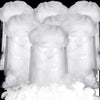 Fluffy Artificial Fake Snow Christmas Fake Cotton Decoration Set for Snow Fight Indoor Scene Xmas Village Tree Decor Doll Filler